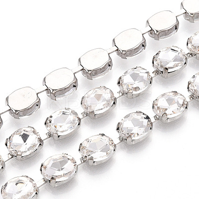 Iron Rhinestone Cup Chains CH-T006-09A-1