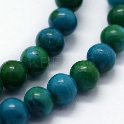 Synthetic Chrysocolla Beads Strands G-I199-34-10mm-1