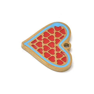 304 Stainless Steel Enamel Charms LS-STAS-P388-19H-G-1