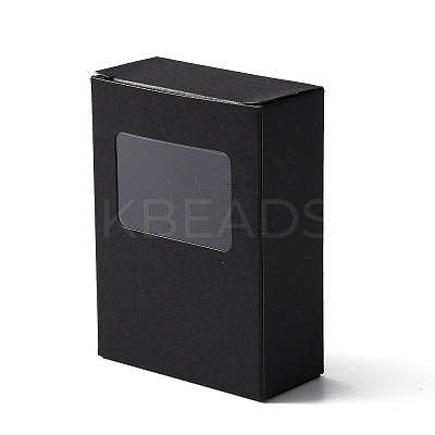 Rectangle Paper Folding Box CON-WH0084-39B-1