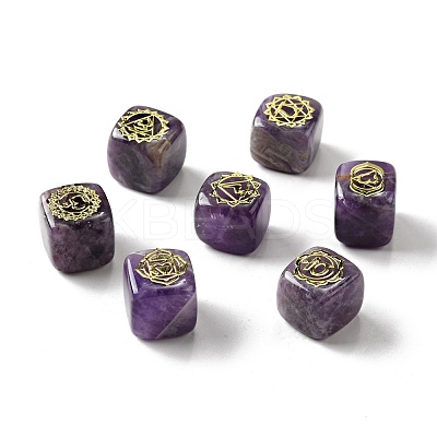 7Pcs 7 Styles Natural Amethyst Beads G-H272-08G-1