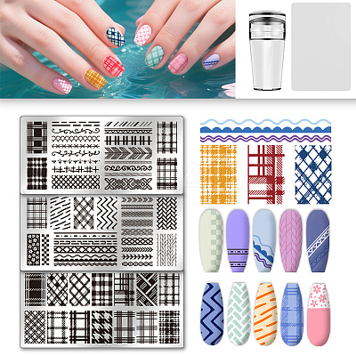 Plastic Nail Art Image Templates AJEW-UN0002-49C-1