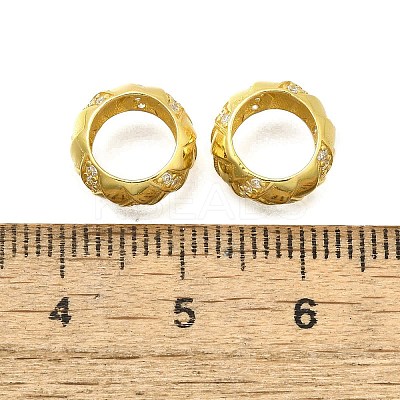 925 Sterling Silver Cubic Zirconia European Beads STER-R011-05G-1