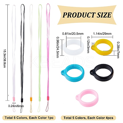 Portable Electronic Cigarette Necklace Lanyard AJEW-GF0006-22-1
