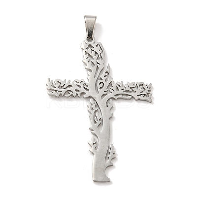 Non-Tarnish 304 Stainless Steel Pendants STAS-H184-08P-1