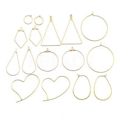 DIY Brass Earring Jewerly Making Findings Kits KK-XCP0001-77-1