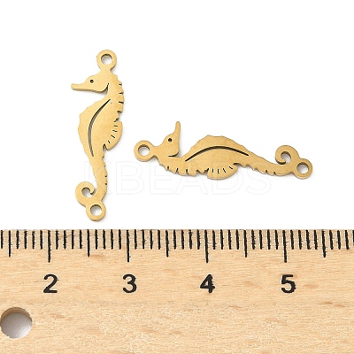 Ocean 201 Stainless Steel Laser Cut Sea Animals Connector Charms STAS-P428-0B-G-1