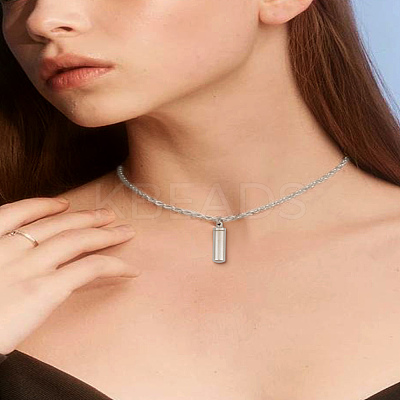 2Pcs 304 Stainless Steel Openable Pendants STAS-LP0002-73-1