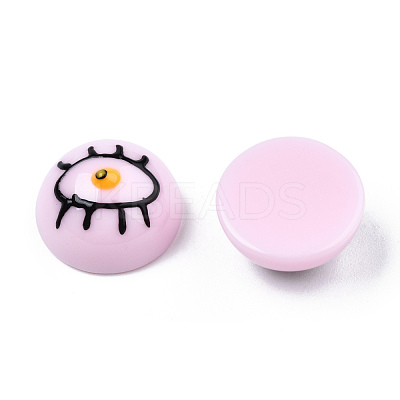 Opaque Resin Enamel Cabochons CRES-N031-027-1