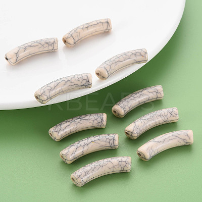 Opaque Crackle Acrylic Beads X-MACR-S372-002N-006-1