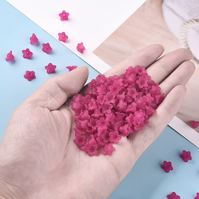 Transparent Acrylic Beads X-PL554-04-1