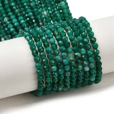 Natural Green Onyx Agate(Dyed & Heated) Beads Strands X-G-D347-A04-4mm-1
