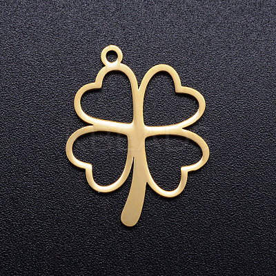 Ion Plating(IP) 304 Stainless Steel Hollow Pendants A-STAS-Q201-JN296-2-1