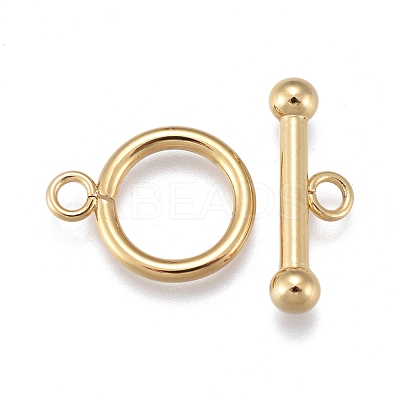 304 Stainless Steel Toggle Clasps STAS-K198-01G-1