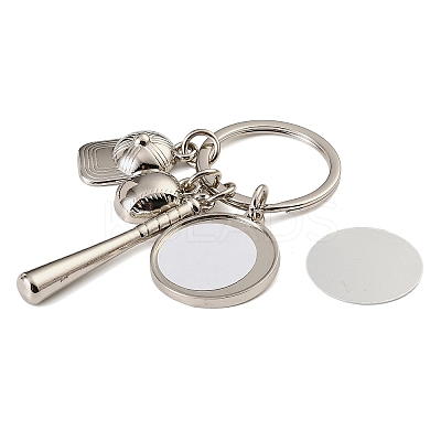 Baseball Alloy Sublimation Blanks Keychains AL-CBAF9A1-02P-07-1