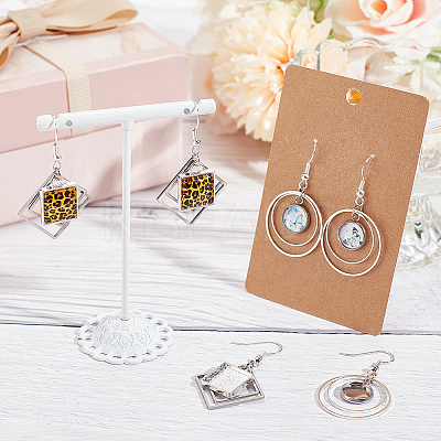 10Pairs 2 Styles Brass Dangle Earring Findings EJEW-GA00001-1