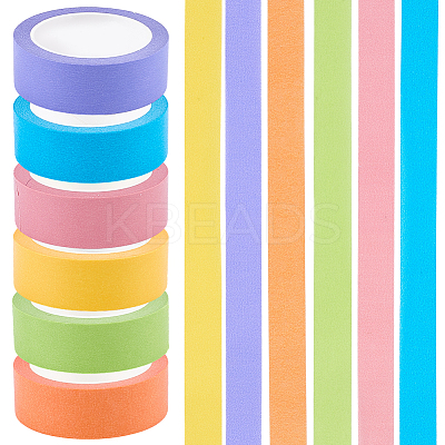 6 Rolls 6 Colors Masking Tape AJEW-CP0009-38-1