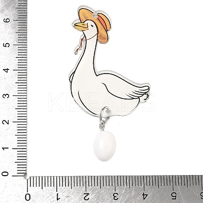 Printed Acrylic Big Pendants OACR-G059-01A-1