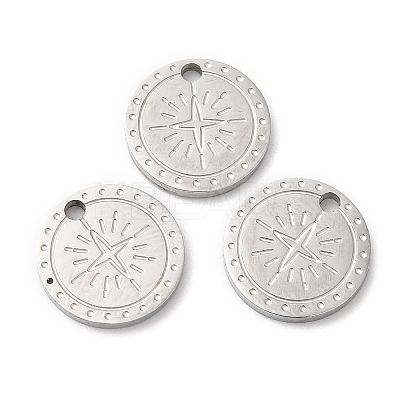 Non-Tarnish 316L Surgical Stainless Steel Charms STAS-H213-55P-1