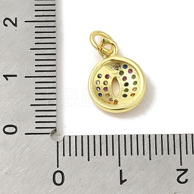 Brass Micro Pave Cubic Zirconia Charms KK-M283-25H-02-1