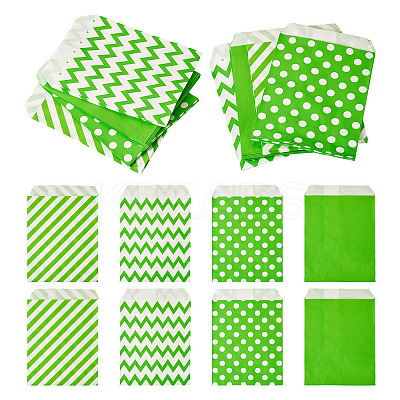 40Pcs 4 Styles Kraft Paper Bags CARB-TA0001-12C-1