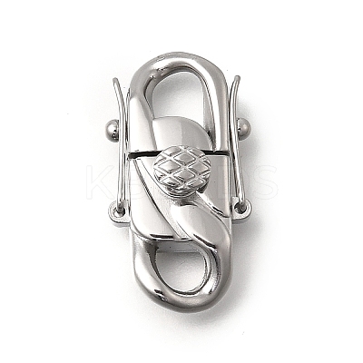 304 Stainless Steel Twister Clasps STAS-D382-05C-P-1