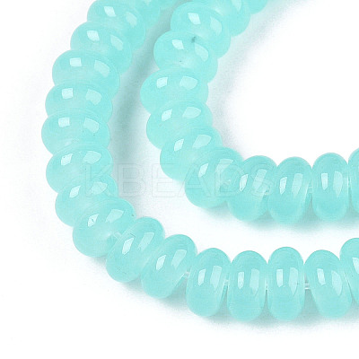 Imitation Jade Glass Beads Strands X-GLAA-T025-6mm-06B-1