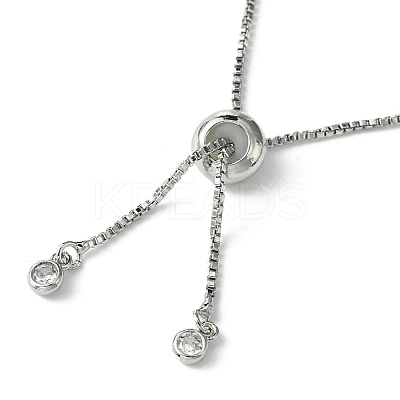 5Pcs Rack Plating Adjustable Brass Slider Bracelet Making MAK-FS0001-03P-1