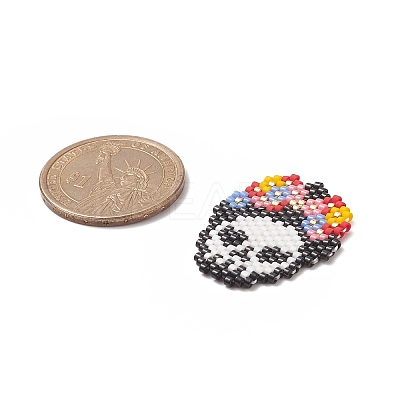 Handmade Japanese Seed Loom Pattern Seed Beads PALLOY-MZ00067-01-1