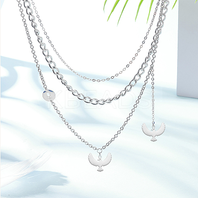 20Pcs 2 Colors 304 Stainless Steel Pendants STAS-UN0048-29-1