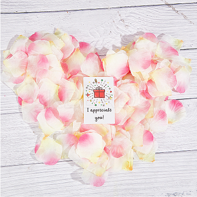 Cloth Artificial Rose Petals LS-DIY-WH0399-60-1