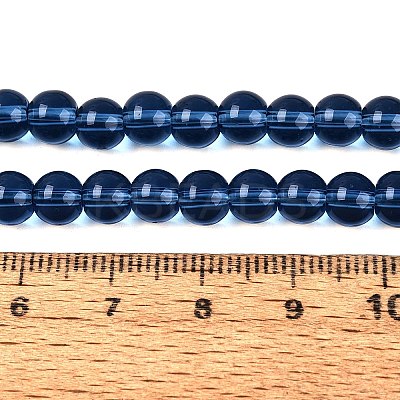 Transparent Glass Beads Strands GLAA-T032-T6mm-28-1