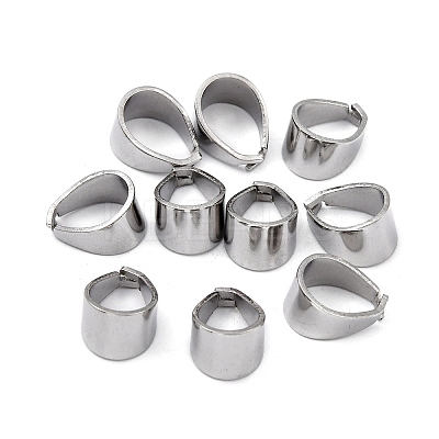 Tarnish Resistant 304 Stainless Steel Snap on Bails LS-X-STAS-R065-34-1