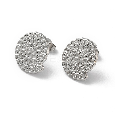 Non-Tarnish 304 Stainless Stud Earring Findings STAS-M314-01E-P-1