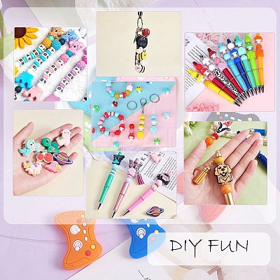 20Pcs Mushroom Silicone Focal Beads JX901A-1