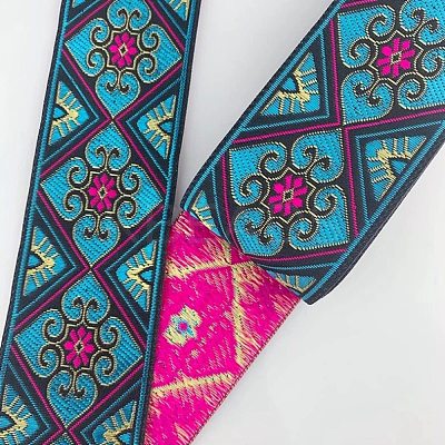 Embroidery Polyester Ribbons OCOR-WH0064-47A-1