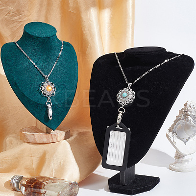 DIY Interchangeable Pendant Necklace Making Kit DIY-DR0001-02-1