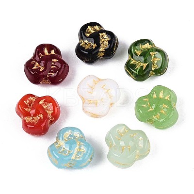 Twist Glass Beads GLAA-T025-37M-1