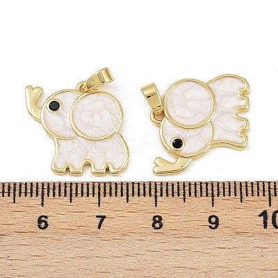 Brass Micro Pave Cubic Zirconia Pendants KK-F908-20G-1