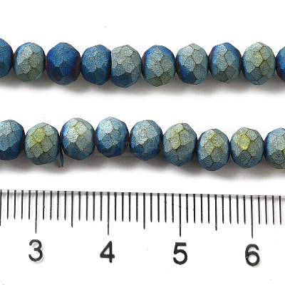 Electroplated Glass Beads Strands EGLA-P054-01-1