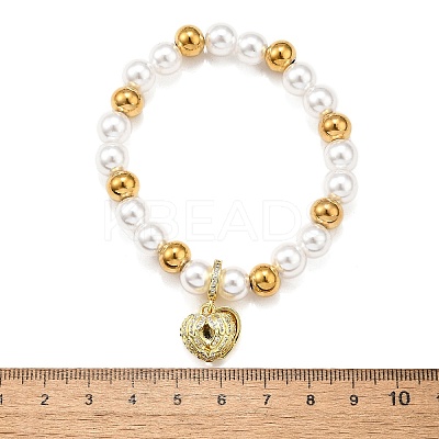 Brass Stretch Bracelets BJEW-C098-07B-1