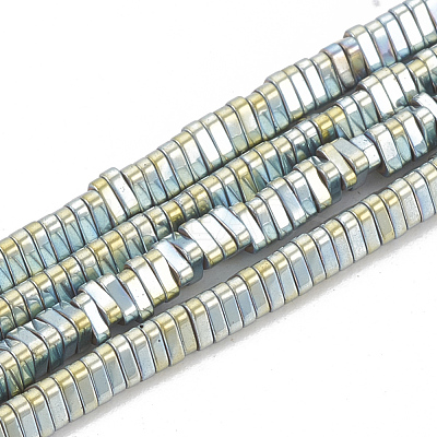Electroplate Non-magnetic Synthetic Hematite Beads Strands G-N0318-08B-1