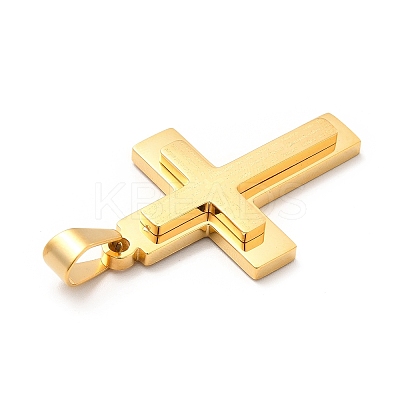 PVD Vacuum Plating 304 Stainless Steel Pendants STAS-K244-04G-1