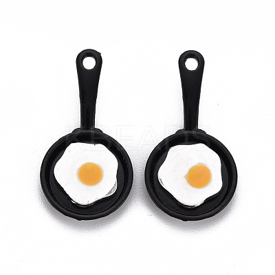 Spray Painted Alloy Enamel Pendants X-ENAM-N055-031-B01-NR-1