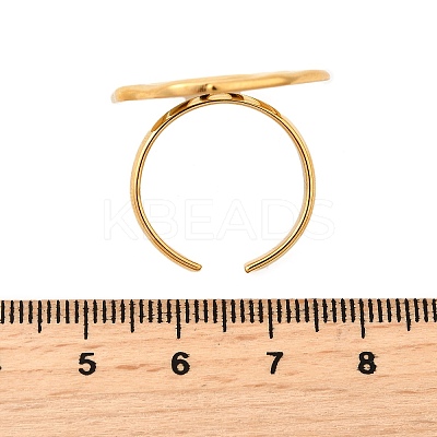 304 Stainless Steel Cuff Open Rings for Women RJEW-V014-10G-1