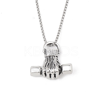 Zinc Alloy Pendant Necklaces NJEW-M211-14D-ASP-1