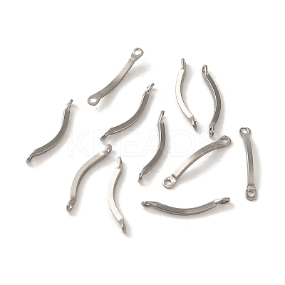 Non-Tarnish 304 Stainless Steel Connector Charms STAS-Q323-11P-1
