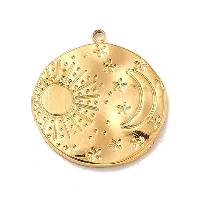 Ion Plating(IP) 304 Stainless Steel Pendants X1-STAS-A066-02G-1