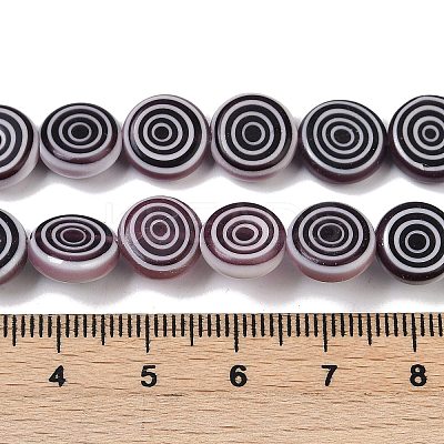 Handmade Lampwork Beads Strands LK-R004-49H-1