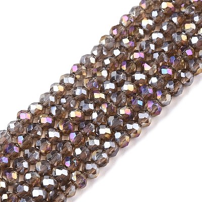 Electroplate Glass Beads Strands EGLA-A044-T2mm-B16-1